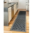 thumbnail image 3 of Jill Zarin Uptown Collection Area Rug - Metropolitan (2' x 6' 1" Runner Navy Blue/Ivory), 3 of 6