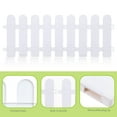 thumbnail image 5 of WEAVILUX Decorative Border Fence Plastic White 4Pcs, 5 of 6