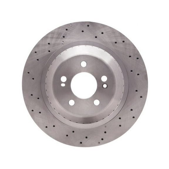 Rear Brake Rotor - Compatible with 2014 - 2017 Mercedes-Benz S550 2015 2016