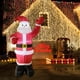 thumbnail image 2 of 0.9m1.2m1.5m1.8m2.1m2.4m3.5m5m Decoración inflable al aire libre Navidad Santa Decoraciones al aire libre con luz LED, 2 of 4