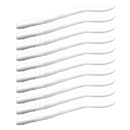 LIVEST 10Pcs 11.5cm/4.2g Soft Lure Spiral Pattern Simulation Tempting Angling Long Tail Breadworm Worm Fake Bait Outdoor Fishing