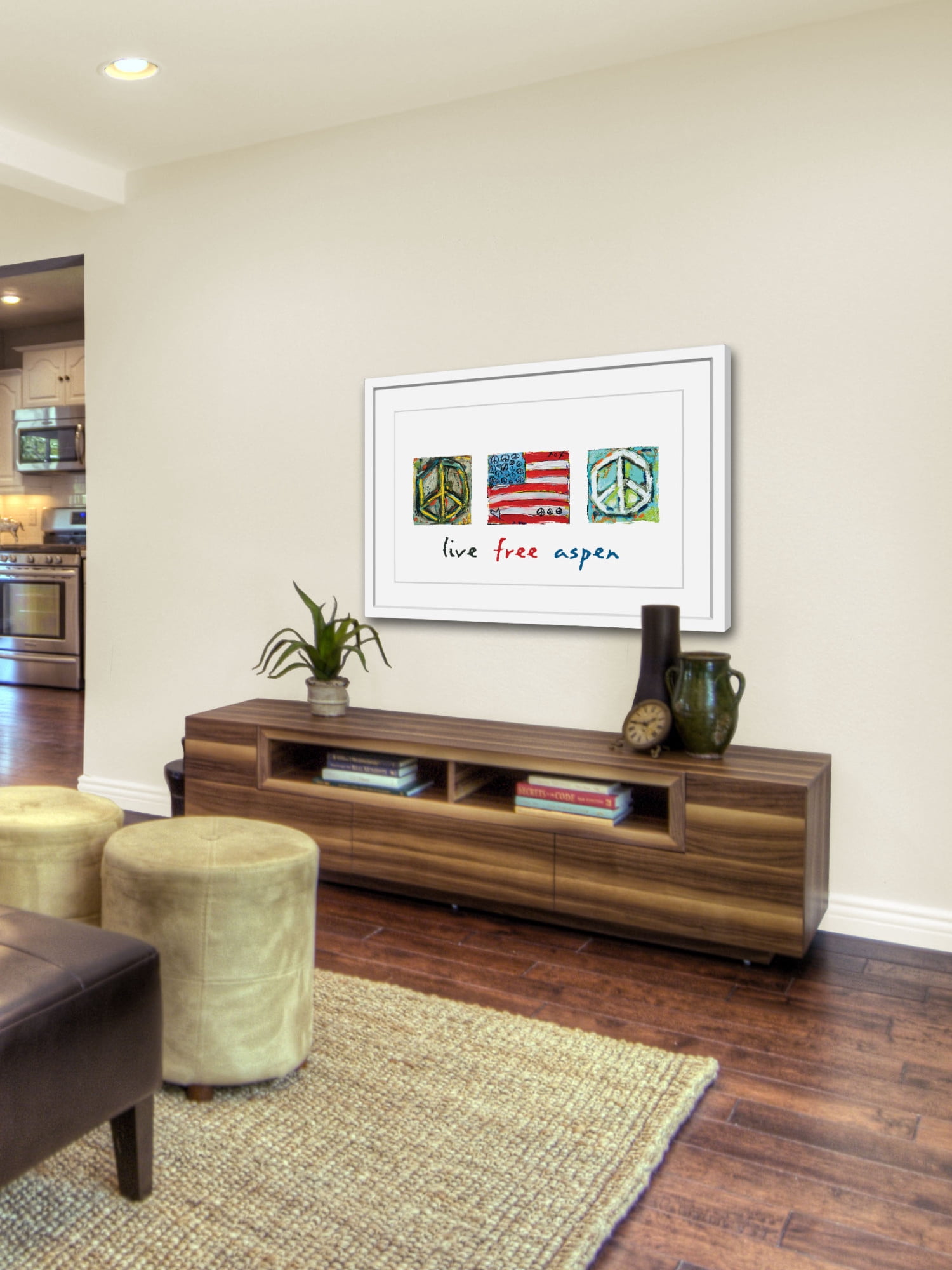 Marmont Hill "Live Free Aspen" by Tori Campisi Painting Print in Frame