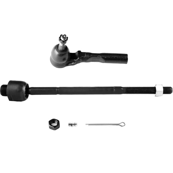 ECCPP - 2PC Inner Outer Tie Rod End - Compatible with 2007 for Chevy Silverado 1500 Classic 2003-2005 for Chevy Suburban 2500 1999-2006 for GMC Sierra 1500 - ES3492T EV370 Suspension Kit