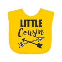 Inktastic Little Cousin with Arrows Boys or Girls Baby Bib