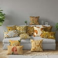 thumbnail image 6 of Vargottam Luxury, Printed Mustard Yellow CushionCovers,Decorative PillowCovers,LumbarThrow Pillowcase -24x14Inches, 6 of 6