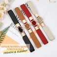 thumbnail image 5 of JASGOOD Skinny Elastic Belts for Women Dresses Retro Stretch Ladies Belt Set of 4, 5 of 10