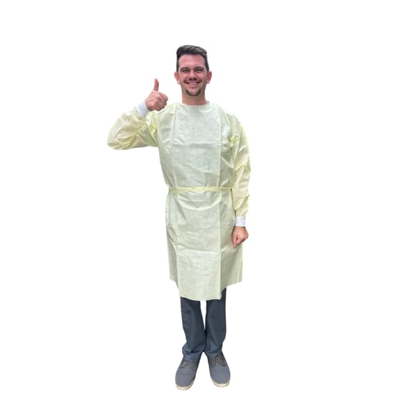 Batas de aislamiento Keebomed PPE desechables resistentes a los fluidos XL