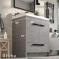 thumbnail image 6 of Eviva Lugano 30" Cement Gray Modern Bathroom Vanity with White Integrated Acrylic Sink, 6 of 7