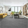 thumbnail image 2 of 20Pcs Carpet Square Tiles 20'' x 20'' Commercial Heavy Duty Carpets Squares Cuttable Carpet Floor Tile Washable for Home Office Hotel, Light Gray, 20 Tiles/53.8 sq Ft, 2 of 18