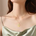 thumbnail image 5 of SISGEM Evil Eye Hamsa Hand Necklace 18K Gold Plated Evil Eye Pendant with Natural Gemstone Jewelry Gifts for Women, 5 of 6