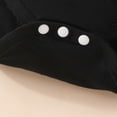 thumbnail image 7 of masbird Newborn Baby Girl Clothes Infant Rib Frill Long Sleeve Romper Floral Flared Pants Headband 3pcs Fall Winter Outfits,Black,9-12 M, 7 of 7