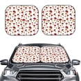 thumbnail image 2 of Fotbe Red Mushroom 2-Piece Car Windshield Sun Shade | Sun Blocker for Car Windshield | Foldable Automotive Interior Accessories for Sun Protection-Medium, 2 of 7
