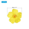thumbnail image 2 of Uxcell Flores de Hibisco Hawaiano Flores Artificiales Clip para el Cabello DIY Flor de Hibisco Espuma Amarilla 10 Paquete, 2 of 6