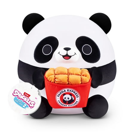 SNACKLES 8 inch Snackle (Panda Express) Andy the Panda, Ultra Soft Collectible Plush Toy by ZURU