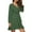 Green, variant on cyber and Monday Deals Clearance BUIgtTklOP Fall and Winter Dresses for Women Clearance 2023,Women V-neck Long Sleeve Bandage High Waist Shirt Dress