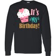 thumbnail image 3 of Inktastic It's My Birthday Cupcake Long Sleeve T-Shirt, 3 of 5