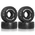 thumbnail image 2 of 4Pcs 120mm 1.9Inch Rubber Tire Set for 1/10 RC Crawler Car TRX4 , D90 Axial SCX10 II III, 2 of 5