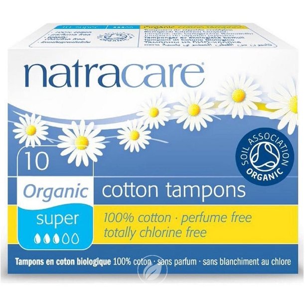 (3 Pack) Natracare Organic Super Tampons, 10 Count