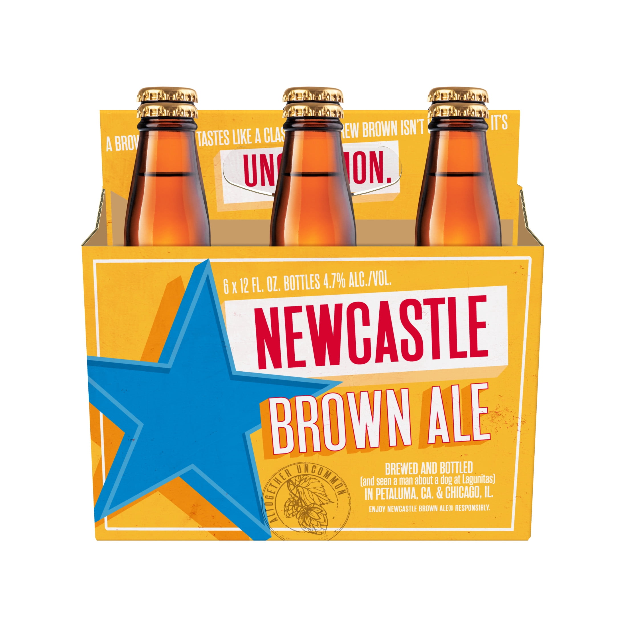 Newcastle Brown Ale Beer, 6 pack, 12 fl oz Bottles