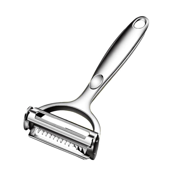 KOGITI Multifunction Vegetable Peeler Julienne Peeler for Kitchen | stainless steel 2 in 1 julienne vegetable peeler for potato ，cabbage，carrot，cucumber，fruit
