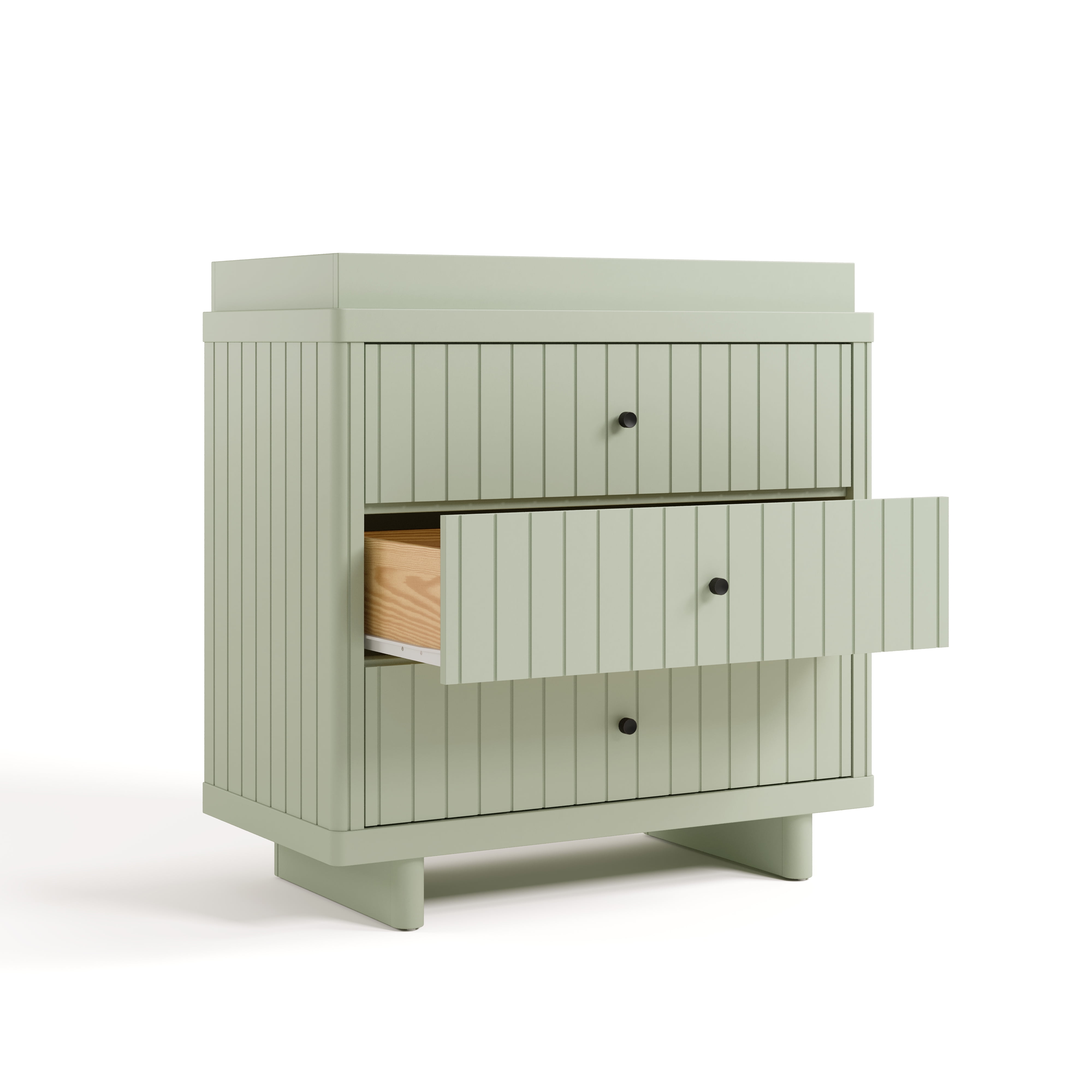 Art of Nursery by Storkcraft Kyoto 3 Drawer Chest with Infant Changing Topper, Sage