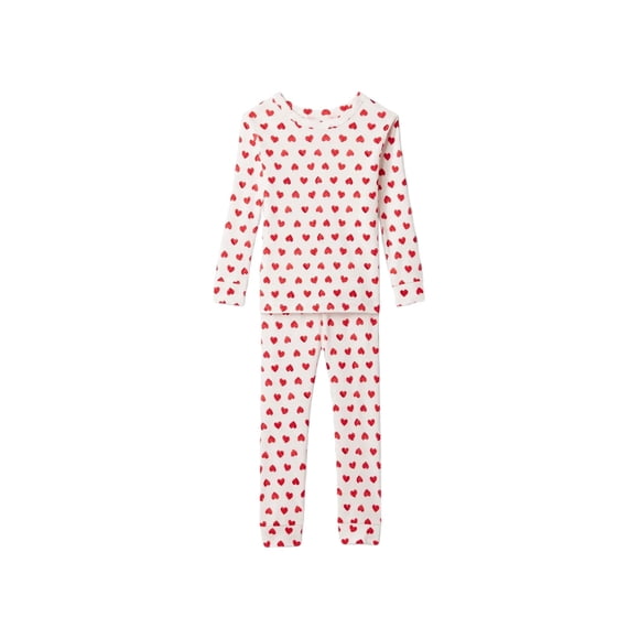 Conjunto de pijama para niño pequeño GAP con corazones rojos, 3 años