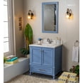 thumbnail image 5 of Adorn Vanity Nera Collection 30'' Blue Bathroom Vanity with Quartz Countertop, Mirror & Sink, 5 of 6