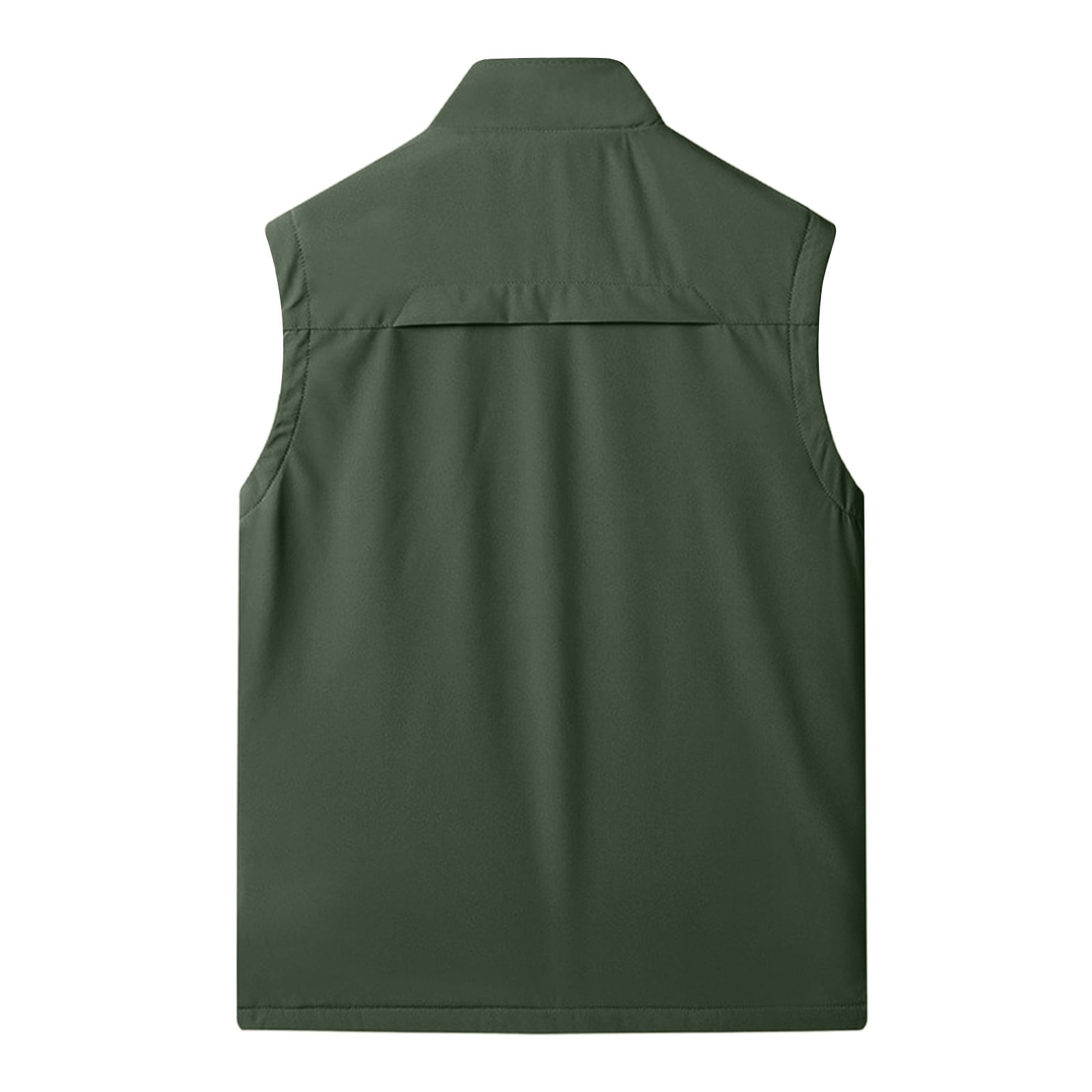 Men's Lightweight Softshell Vest Fleece Lined Windproof Sleeveless Jacket with Pockets Winter Casual Outerwear for Running Hiking