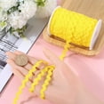 thumbnail image 3 of 54.6Yds/50m Rick Rack Trim Ribbon Yellow Wave Bending Fringe Trim 0.2"/5mm Woven Webbing Edge Lace Zig Zag Ribbon for Sewing Crafts Dress Embellishment Wedding Party Gift Wrapping DIY, 3 of 9