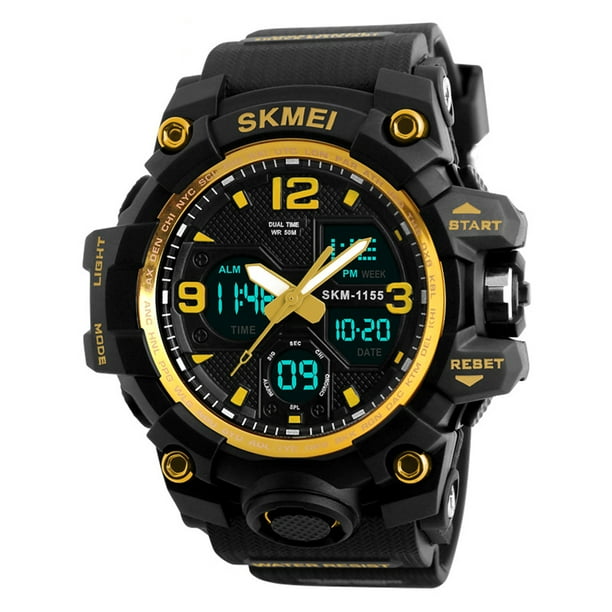 skmei dual time el luminous