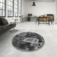thumbnail image 4 of Ahgly Company Machine Washable Indoor Rectangle Transitional Dark Gray Black Area Rugs, 8' x 10', 4 of 7