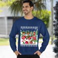 thumbnail image 3 of Funny Flamingo Christmas Sweatshirt – Holiday Crewneck Pullover for Men and Women, 3 of 5