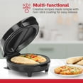 thumbnail image 5 of Holstein Housewares 2-Egg Non-Stick Omelet & Frittata Maker, Black/Stainless - Quick Breakfast Cooker for Eggs, Frittatas, and More – Makes 2 Individual Portions, 5 of 12