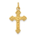 thumbnail image 4 of 925 Sterling Silver and 24k Gold -plated INRI Crucifix Charm Pendant, 4 of 5