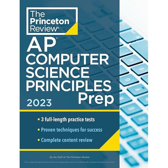 Pre-Owned Princeton Review AP Computer Science Principles Prep, 2023: 3 Practice Tests + Complete Content Review + Strategies & Techniques (College Test Preparation) Paperback