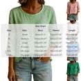 thumbnail image 6 of Uootdi Women's Tops 3/4 Sleeve Crew Neck Peplum Blouses Bohemian Casual Style Linen Blend Lightweight Breathable Relaxed Fit Shirts Gift, 6 of 6