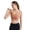 Orange, variant on KHONTS Women's Longline U-Back Sports Bras Scoop Neck Padded Yoga Workout Wireless Tank Tops Orange XL