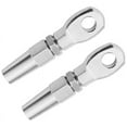 thumbnail image 2 of 2Pcs Marine Grade 316 Stainless Steel Swageless Eye Terminal Wire Cable Rope Diy Fitting Rigging Hardware Balustrade Kit, 2 of 5