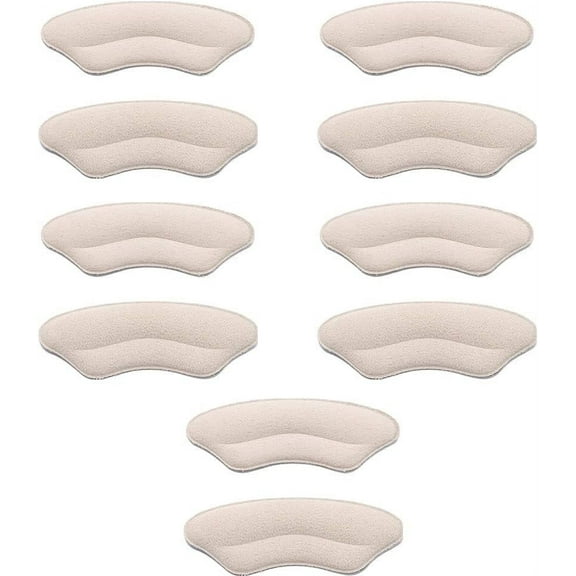 5 Paris Heel Grips Liner Cushions Inserts for Loose Shoes, Heel Pads Snugs for Shoe, Prevent Heel Slip and Blister