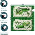 thumbnail image 6 of Happy St. Patrick''s Day Truck Magnetic Mailbox Cover,St. Pat''s Pickup Holiday Magnetic Mailbox Cover Standard Size 18x21in Green Buffalo Plaid Mailbox Wraps Post Letter Box Cover for Outside, 6 of 6
