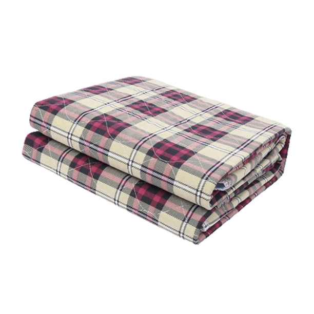 Guardurnaity Alfombrillas de multicolores, almohadilla de incontinencia lavable impermeable, pañal plegable, colchón antideslizante, sábana de pañal masajeadores Caqui Plaid1 Guardurnaity CE013439-03