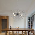thumbnail image 1 of 6 Light Satellite Pendant Light fixtures Modern Chandeliers, Starburst Firework Ceiling Lights for Bedroom Living Room Dining Room Kitchen, 1 of 7