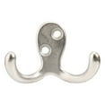 thumbnail image 2 of One Aramid Wall-Mounted Alloy Clothes Hook Coat Hooks Double Prong Coat Hooks Wall Mounted with Screws No Black Coat Hooks for Hanging Towel Coat Bag Hat Cup Key, 2 of 8