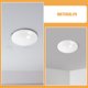 thumbnail image 2 of Cubiertas de luz de techo de montaje empotrado, cubierta de lámpara de seta de plástico, cubiertas de luces colgantes de repuesto para accesorios de iluminación de techo, 2 uds., 2 of 4