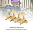 thumbnail image 3 of Mandolin Tuning Pegs, Fine Workmanship 1:14 Gears Nicely Plated Mandolin Tuners Button, With Screws And Bushings For Mandolin Guitar, 3 of 8