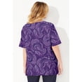thumbnail image 2 of Catherines Women's Plus Size Suprema Short Sleeve V-Neck Tee, 2 of 6