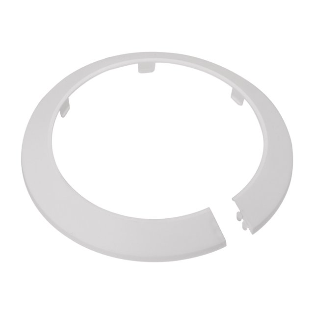 Unique Bargains 114mm White PP Escutcheon Water Pipe Cover Decoration 2 Pack