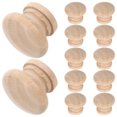 thumbnail image 1 of UPOUART 12Pcs Wooden Dresser Handles Khaki For Drawers And Home Renovation Projects, 1 of 6