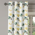 thumbnail image 3 of Ambesonne Bird Print Grommet Curtain, Boho Sun and Moon Print, 50"x60", Pale Earth Yellow Ivory, 3 of 5