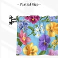 thumbnail image 5 of Drapery Wear Rod Short Curtain 54x18in Filter With Light Feature For Easy Installation Rod Free For Bedroom Kitchen Bathroom\r\n Flowers Against A Blue Background, 5 of 7